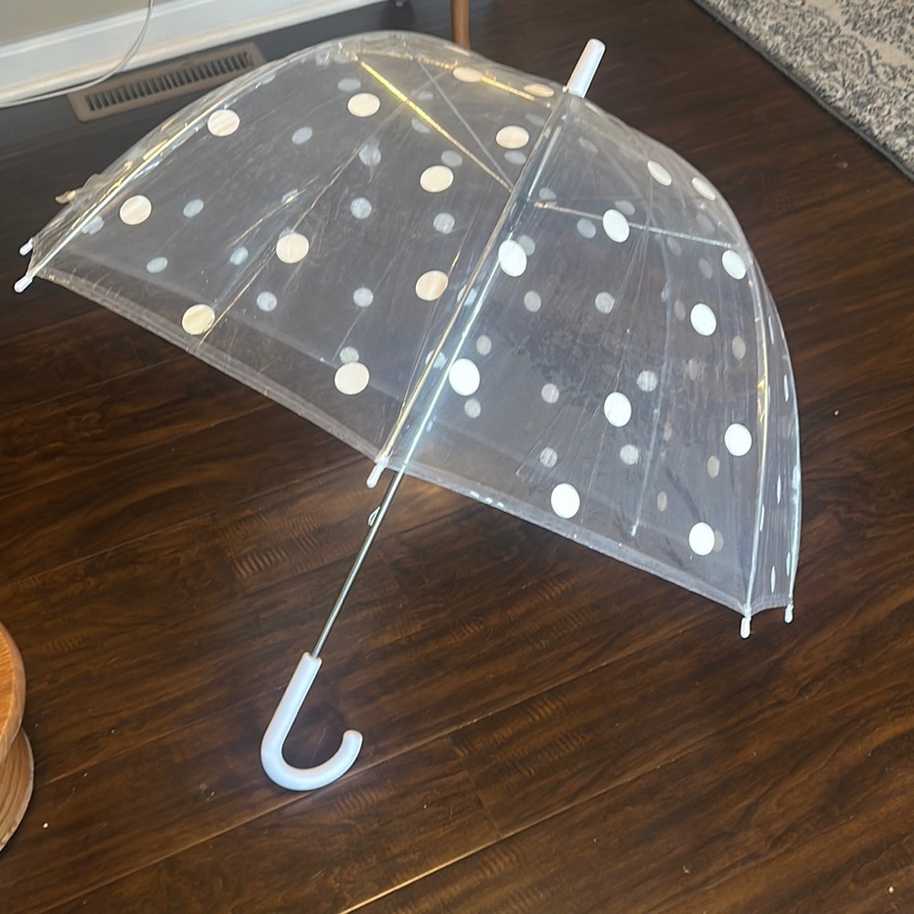 Kate spade clear polka dot umbrella